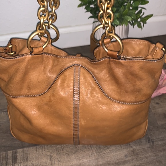 VINTAGE JUICY COUTURE BROWN LEATHER PURSE - Picture 3 of 10